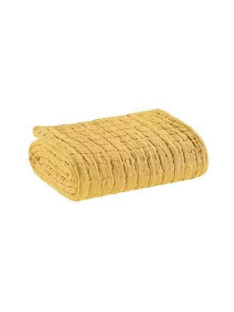 VIVARAISE | Couverture - Plaid 130x200cm Curry | 